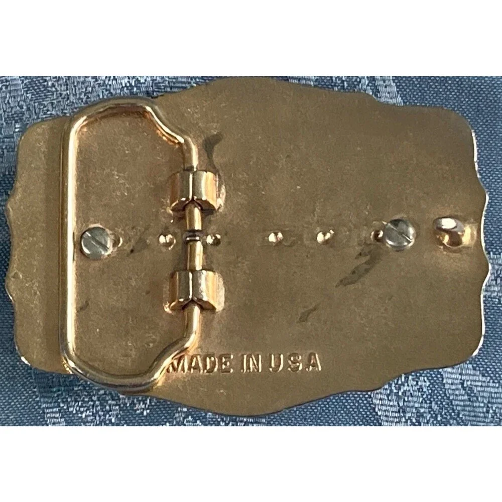 Vintage Classic Cowboy / Western Poker Themed Belt Buckle Silver, Gold, Glitter